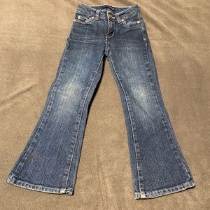 Gils Size 5 Slim Levi’s Bootcut Jeans. Dark Wash EUC